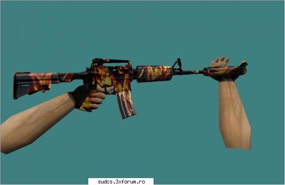 by gothic m4a1 flames